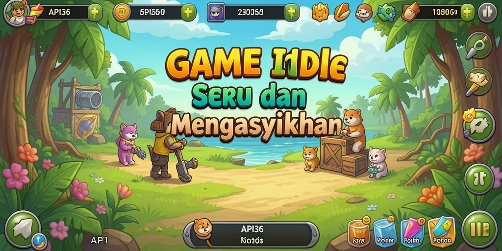 Screenshot API36 menampilkan gameplay menarik dalam permainan Idle.