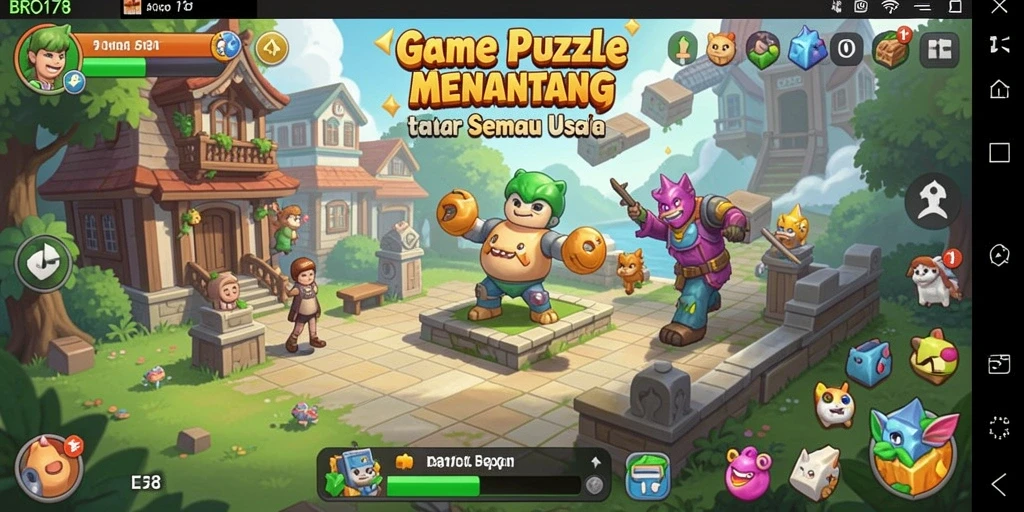 Tampilan gameplay BRO178 menunjukkan suasana permainan Puzzle yang seru.