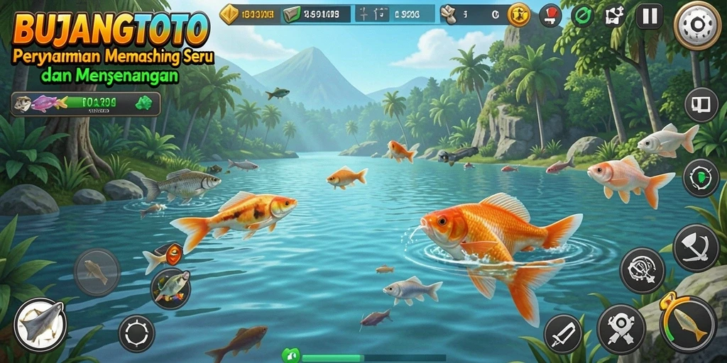 Gameplay menarik dari BUJANGTOTO saat menangkap ikan.