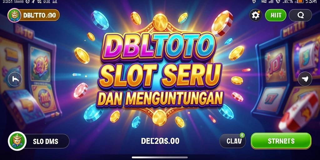 Tampilan gameplay seru dalam aplikasi DBLTOTO Slot.