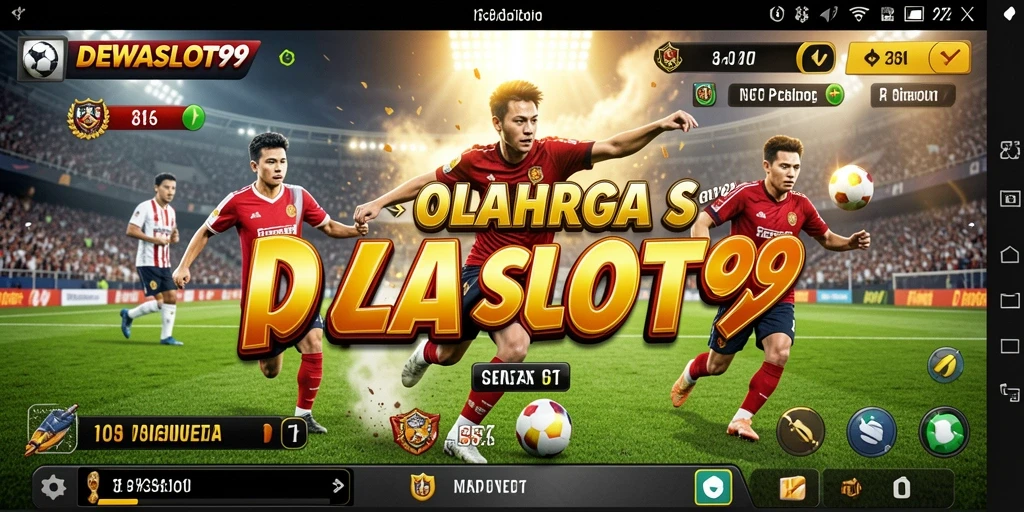 Tangkapan layar DEWASLOT99 menampilkan aksi seru dalam gameplay olahraga.