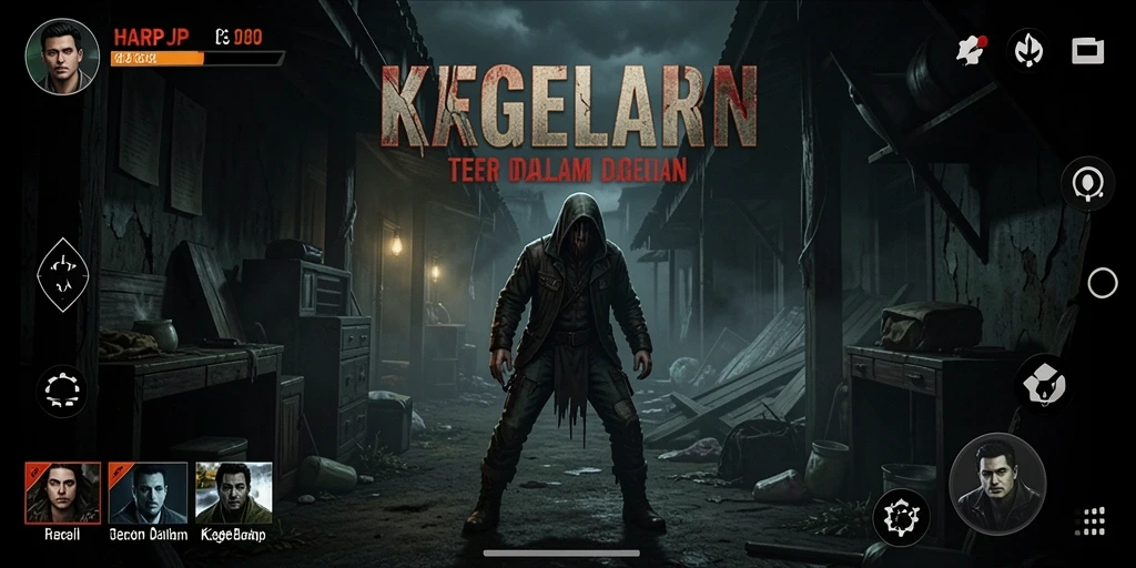 Gameplay menegangkan dalam suasana kegelapan yang mencekam.