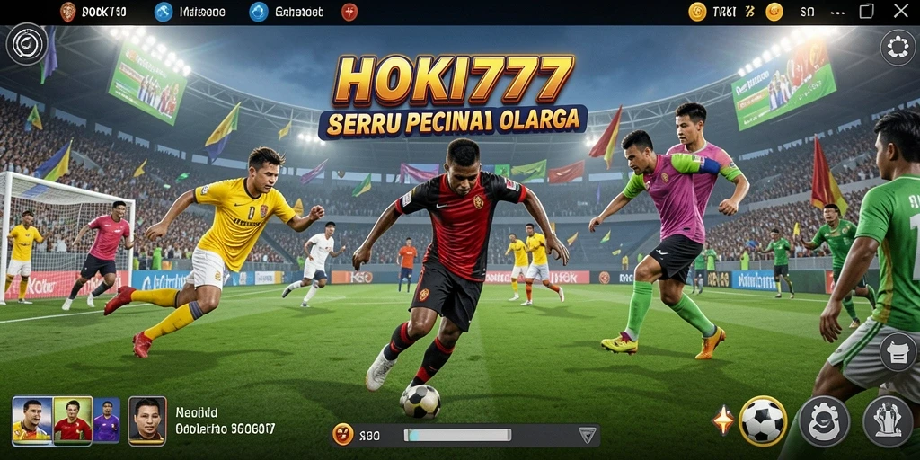 Tampilan utama HOKI777 dengan gameplay seru dan fitur menarik.