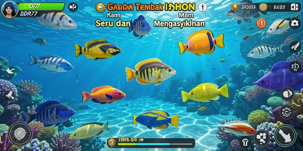 Screenshot gameplay Tembak Ikan yang menarik dan penuh aksi.