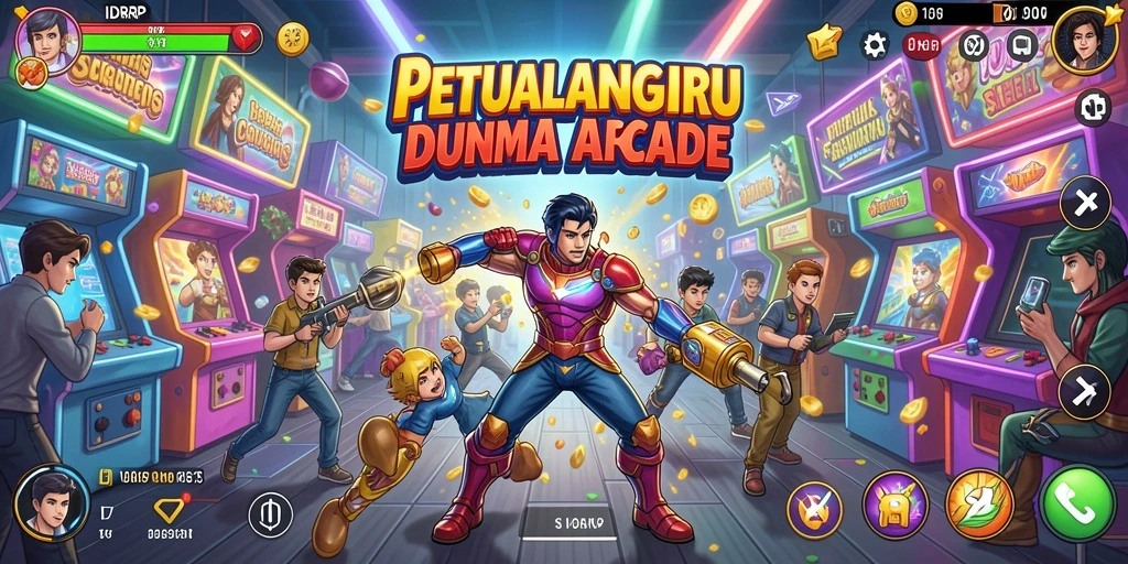 Tampilan gameplay IDRRP yang penuh aksi dan seru.