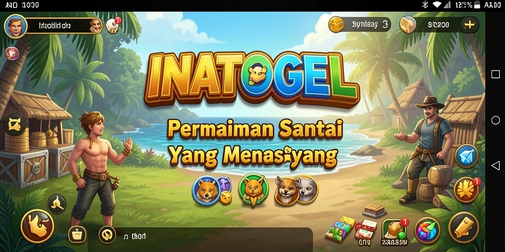 Tampilan antarmuka menarik dari gameplay INATOGEL.