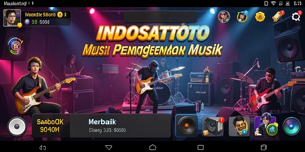 Tampilan gameplay <strong>INDOSATTOTO</strong> yang menarik dan interaktif saat bermain musik.