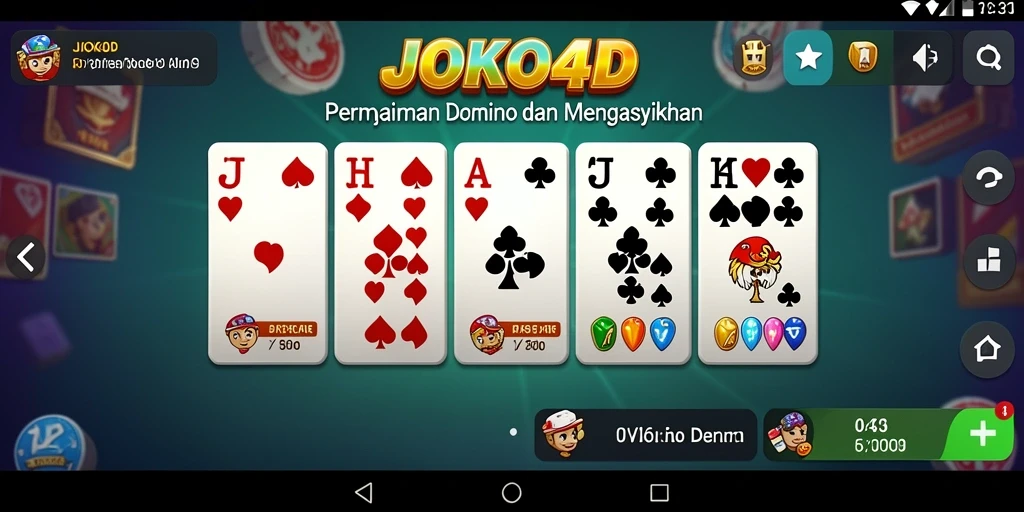 Tampilan gameplay menarik dari JOKO4D dengan suasana domino yang menantang.
