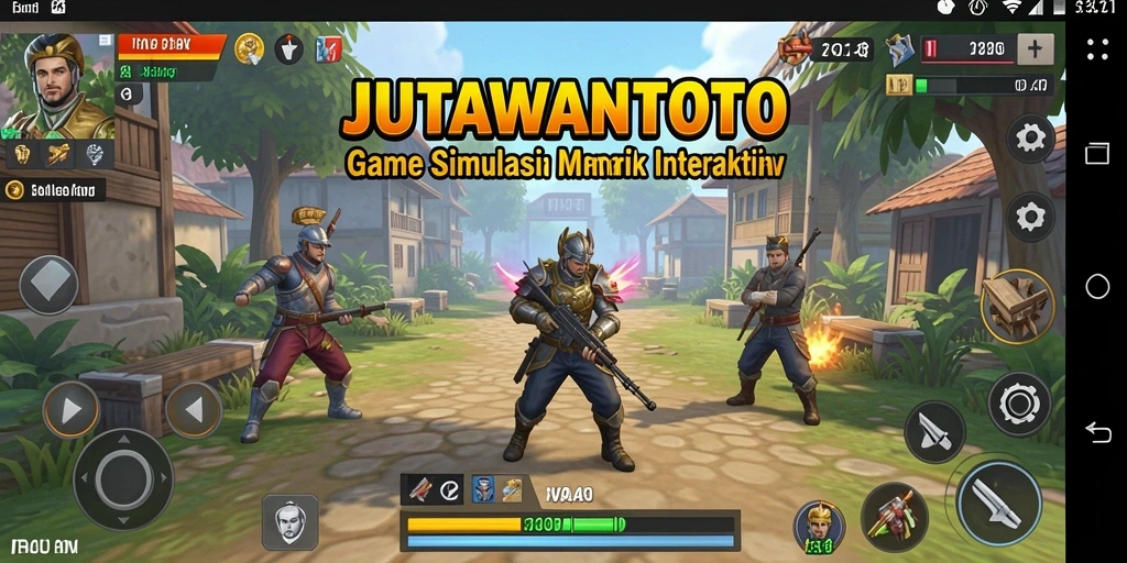 Screenshot gameplay JUTAWANTOTO menunjukkan momen mendebarkan dalam simulasi interaktif.