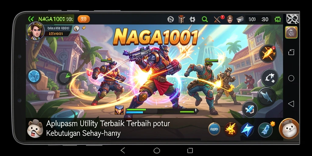 Tampilan utama NAGA1001 yang ramah pengguna dengan fitur lengkap.