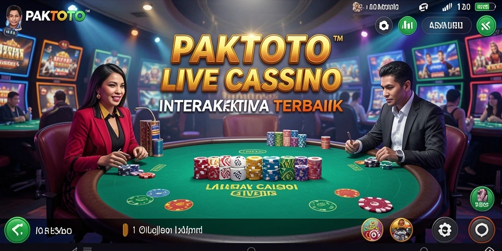 Tampilan gameplay menarik dalam PAKTOTO dengan dealer langsung.