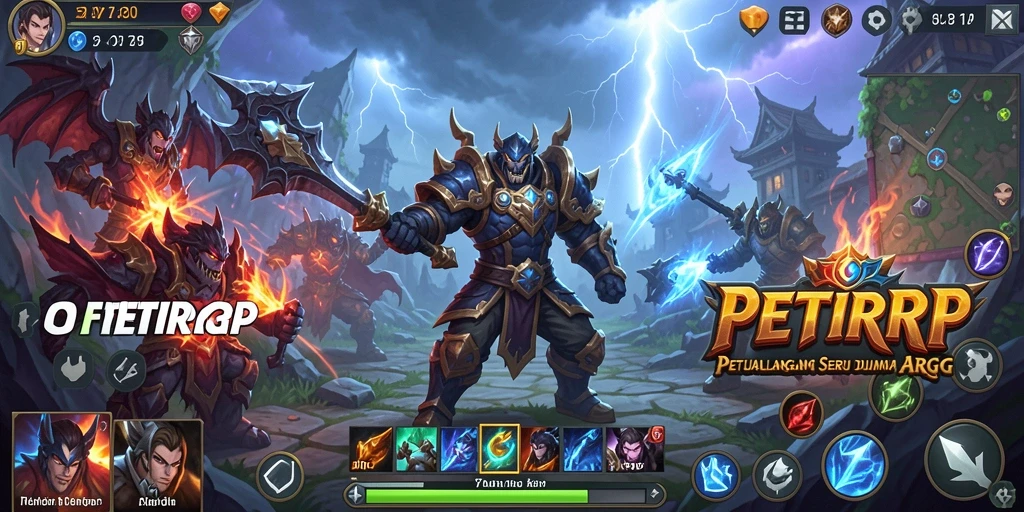 Tampilan gameplay ARPG yang mendebarkan dan penuh aksi.
