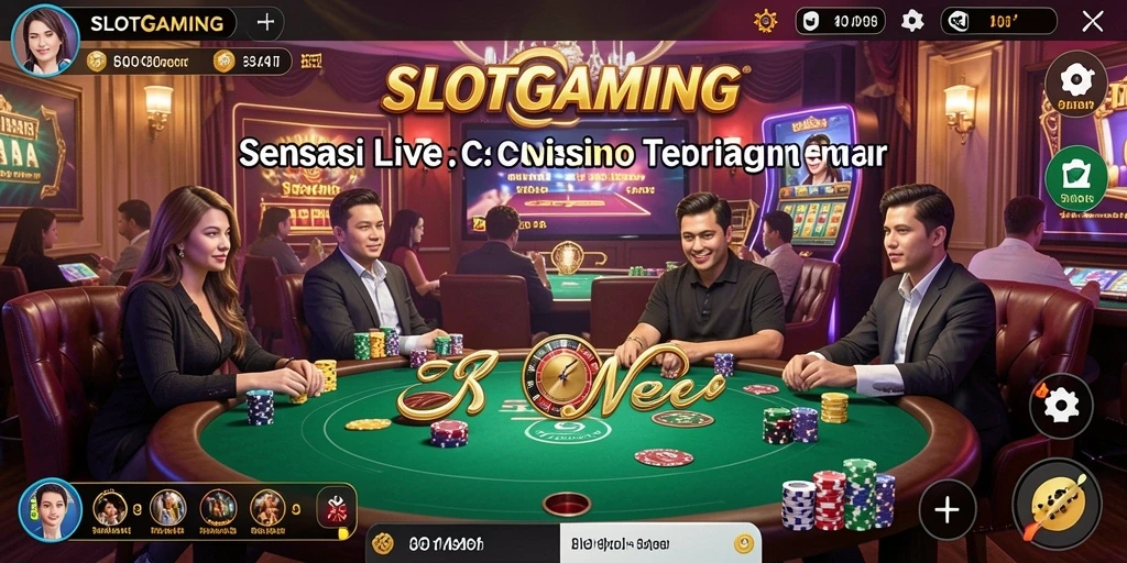 Tampilan gameplay SLOTGAMING yang menarik dan interaktif dengan dealer langsung.